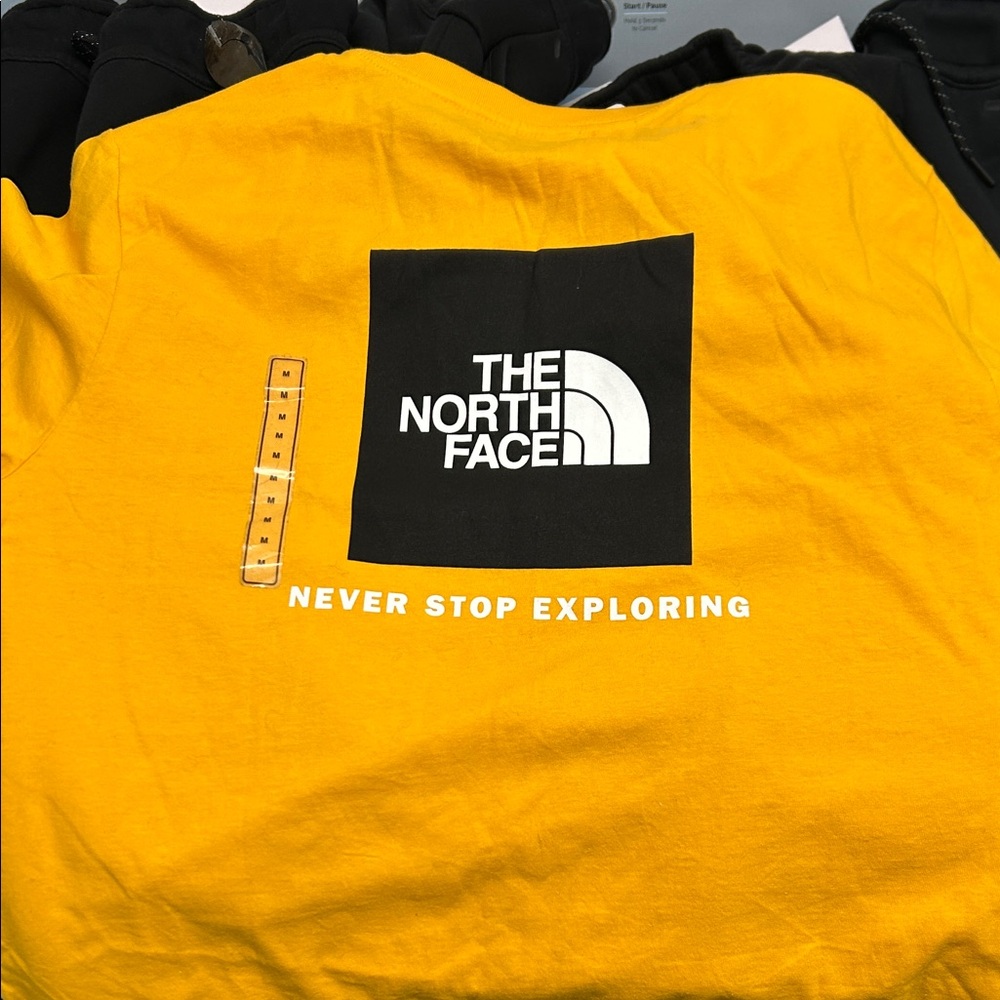 The North Face Yellow Short Sleeve Tee